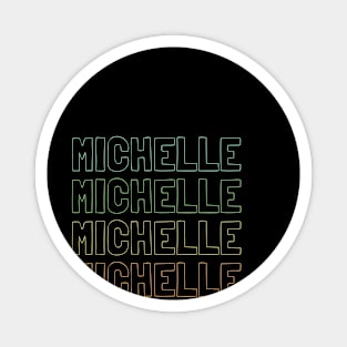 Michelle Name Pattern Magnet